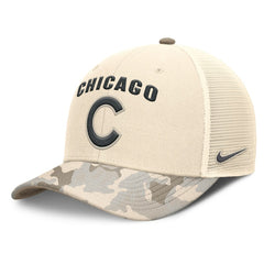 Chicago Cubs Nike Camo Natural Pack Rise Adjustable Trucker Hat for sale
