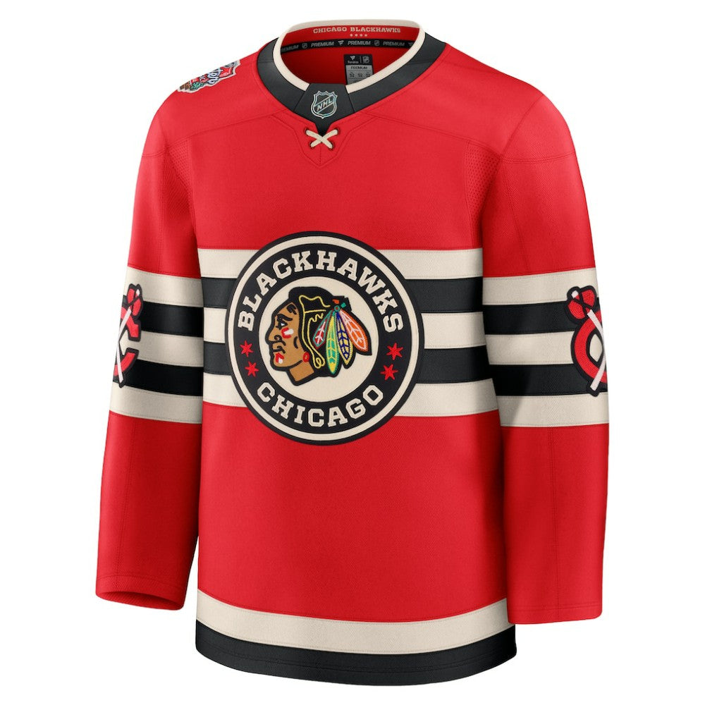 Chicago Blackhawks Fanatics 2025 NHL Winter Classic Premium Jersey - Red | NHL Jerseys