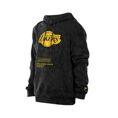New Era - Los Angeles Lakers Sport Night Mineral Wash Pullover Hoodie - Black
