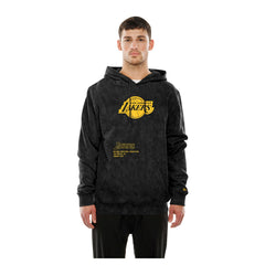 New Era - Los Angeles Lakers Sport Night Mineral Wash Pullover Hoodie - Black