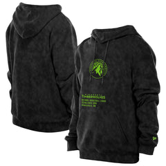 New Era - Minnesota Timberwolves Sport Night Mineral Wash Pullover Hoodie - Black