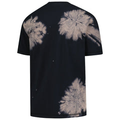 New Era - New York Knicks Injection Bleached Out Raw Edge Oversized T-Shirt - Black