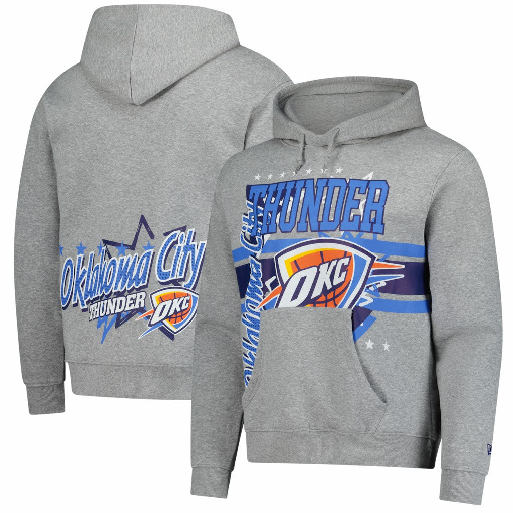 New Era - Oklahoma City Thunder Injection Sport Classics Fleece Hoodie - Heather Gray