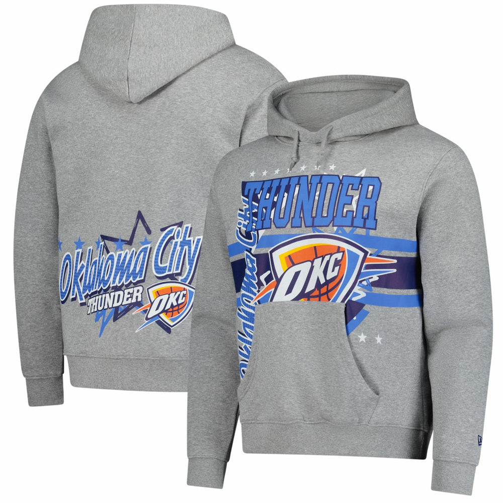 New Era - Oklahoma City Thunder Injection Sport Classics Fleece Hoodie - Heather Gray