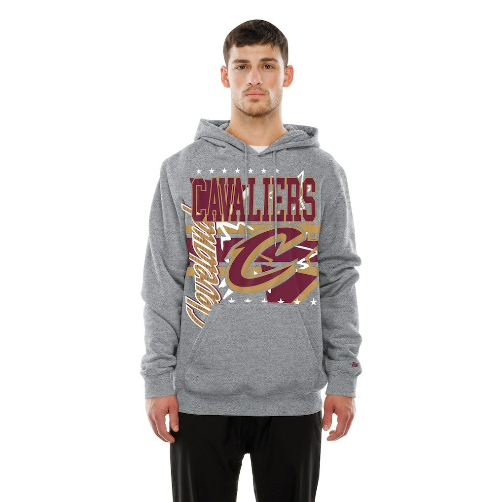 New Era - Cleveland Cavaliers Injection Sport Classics Fleece Hoodie - Heather Gray