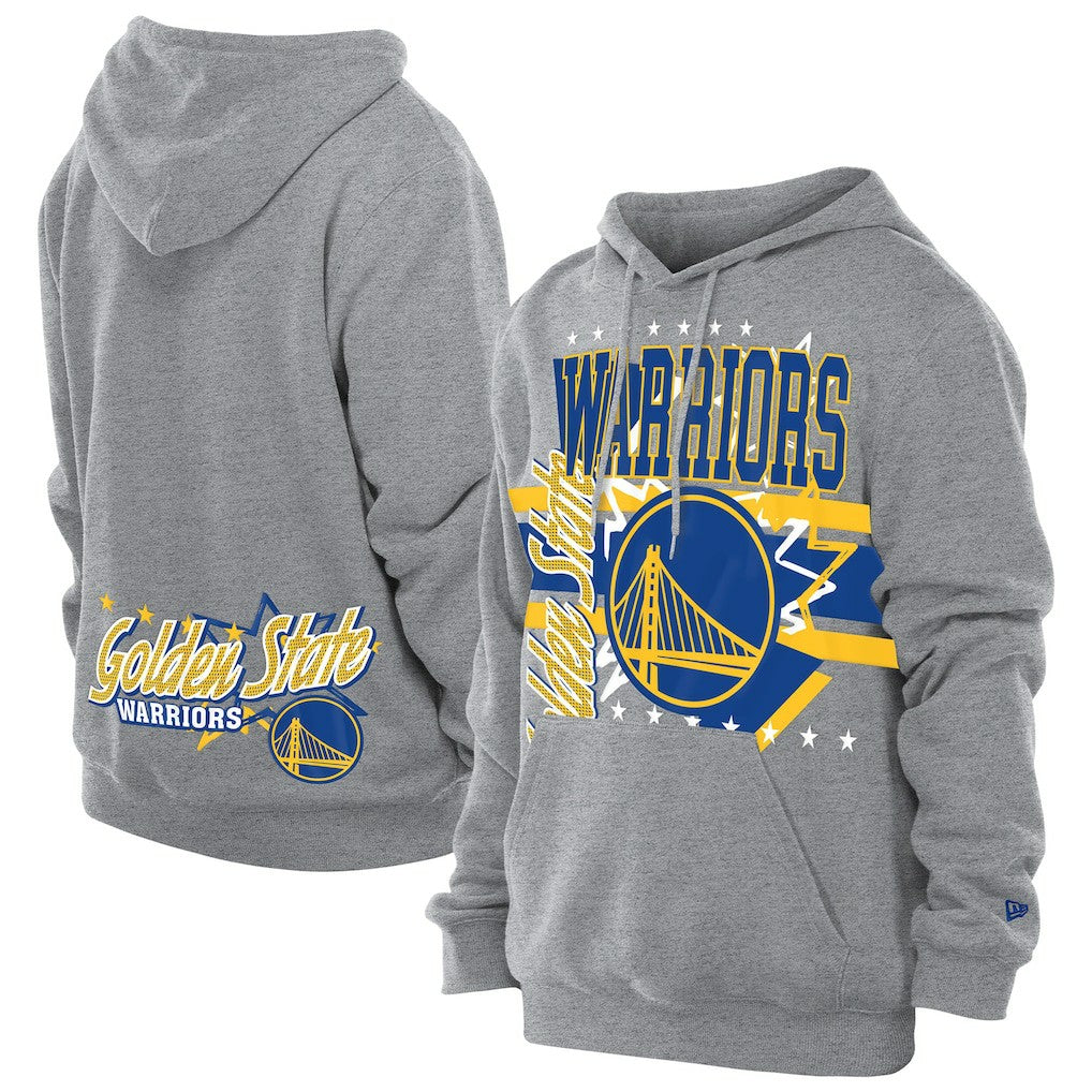 New Era - Golden State Warriors Injection Sport Classics Fleece Hoodie - Heather Gray