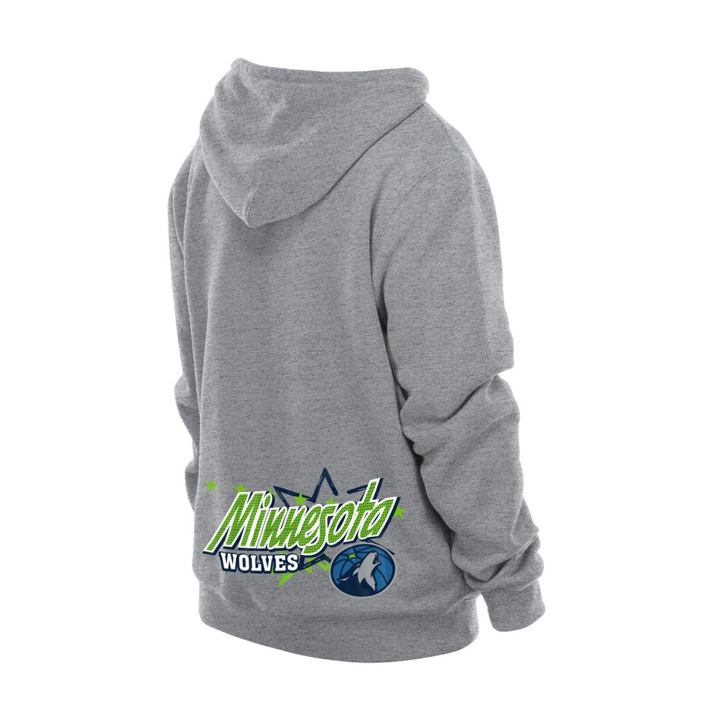 New Era - Minnesota Timberwolves Injection Sport Classics Fleece Hoodie - Heather Gray
