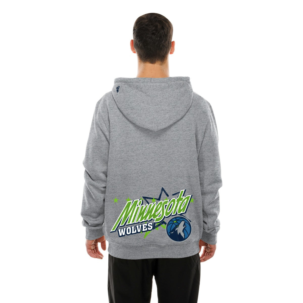 New Era - Minnesota Timberwolves Injection Sport Classics Fleece Hoodie - Heather Gray