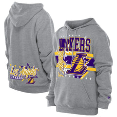 New Era - Los Angeles Lakers Injection Sport Classics Fleece Hoodie - Heather Gray