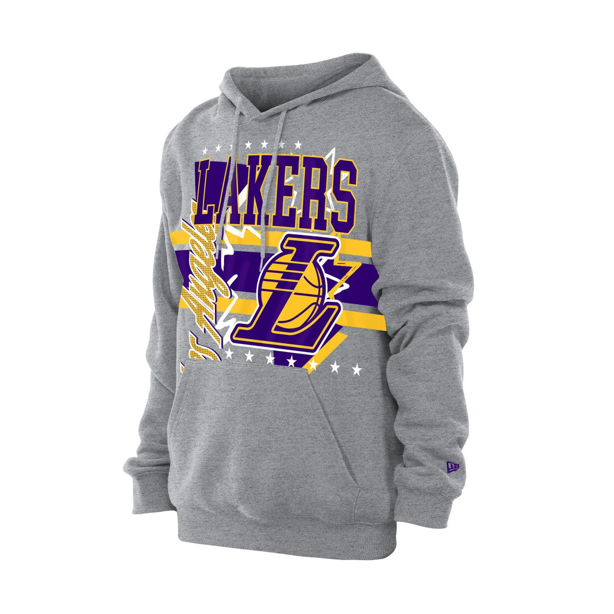 New Era - Los Angeles Lakers Injection Sport Classics Fleece Hoodie - Heather Gray