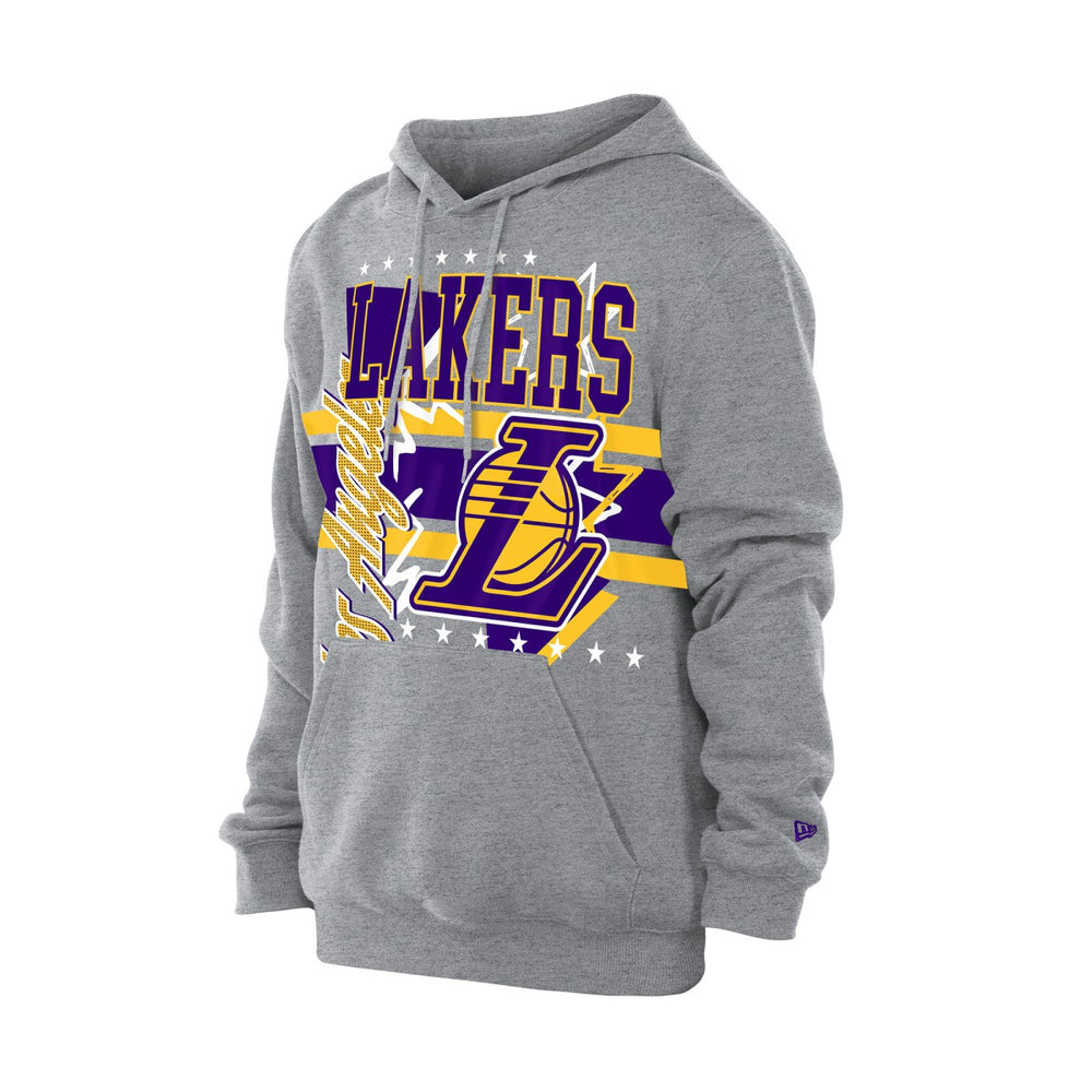 New Era - Los Angeles Lakers Injection Sport Classics Fleece Hoodie - Heather Gray