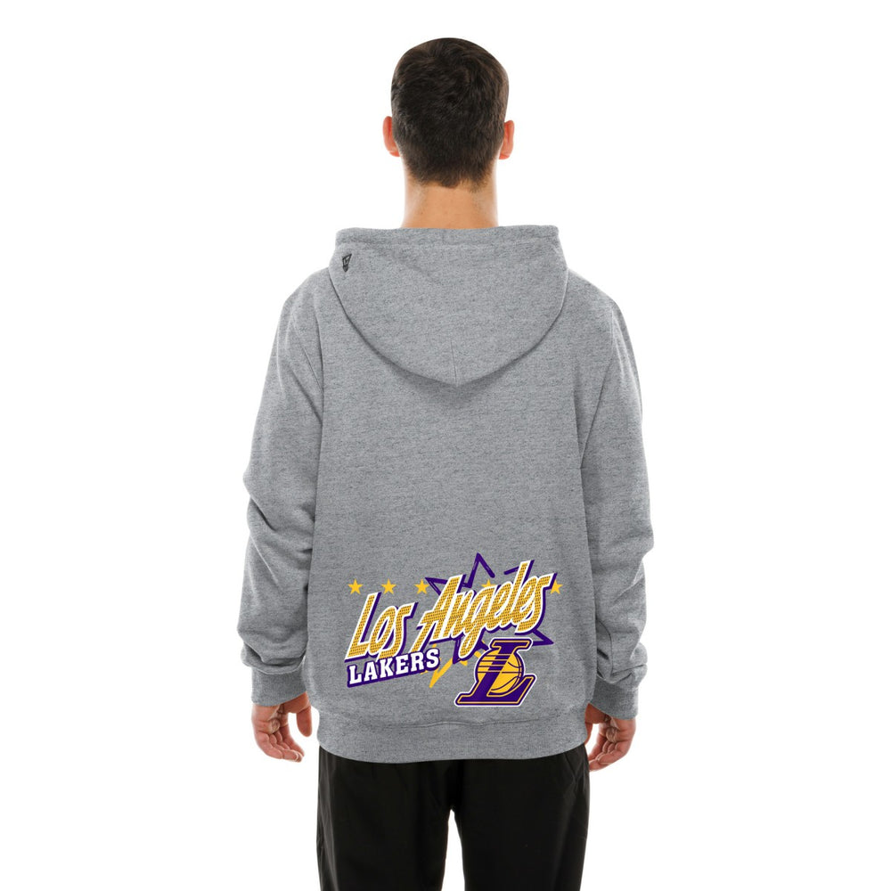 New Era - Los Angeles Lakers Injection Sport Classics Fleece Hoodie - Heather Gray