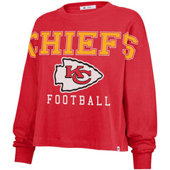 Kansas City Chiefs '47 Women's Outreach City Oversized Long Sleeve T-Shirt Red - 47 brand