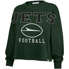 New York Jets '47 Women's Outreach City Oversized Long Sleeve T-Shirt Green - 47 brand