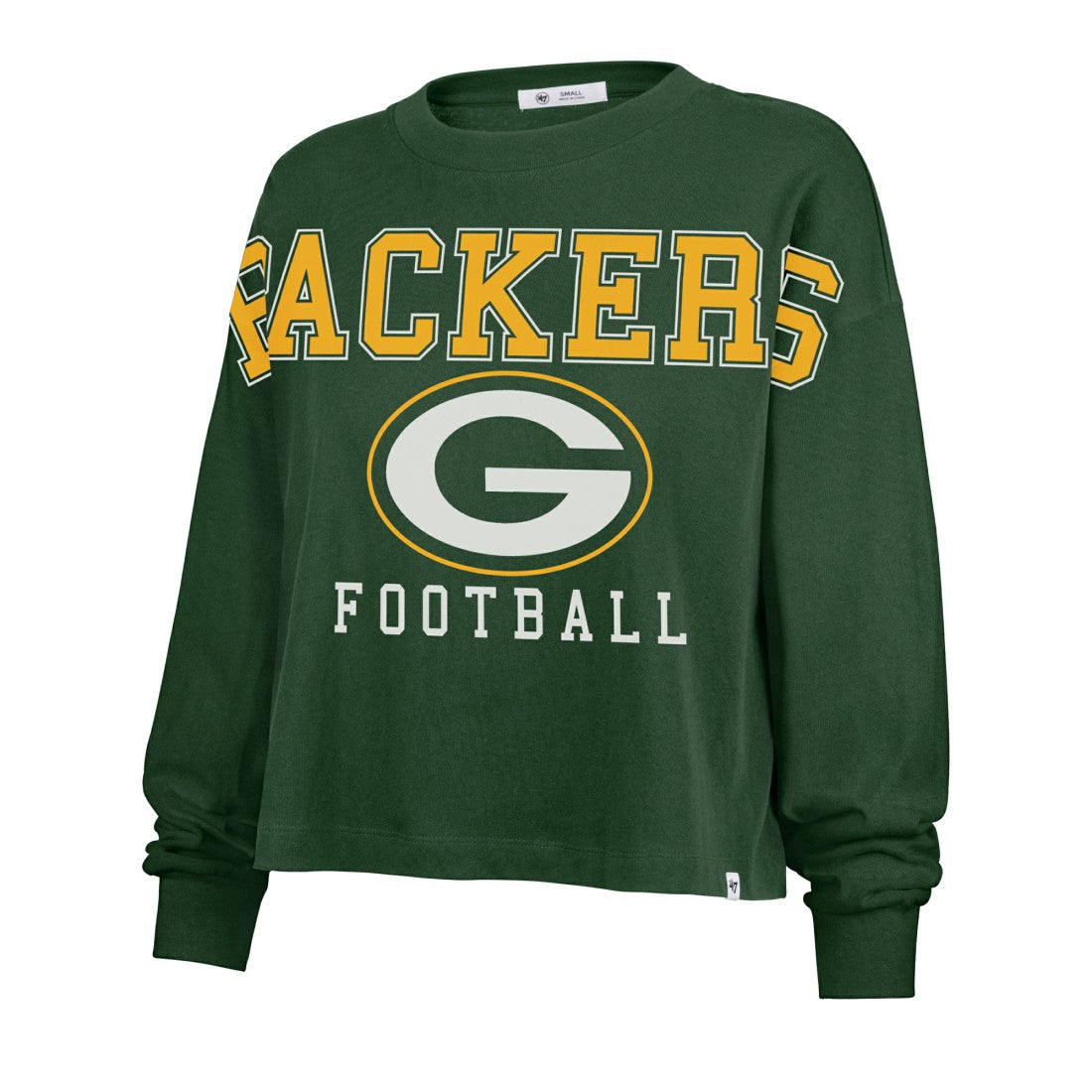 Green Bay Packers '47 Women's Outreach City Oversized Long Sleeve T-Shirt Green - 47 brand