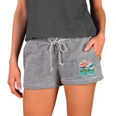 Miami Dolphins Concepts Sport Women's Mainstream Terry Shorts Gray - NFL