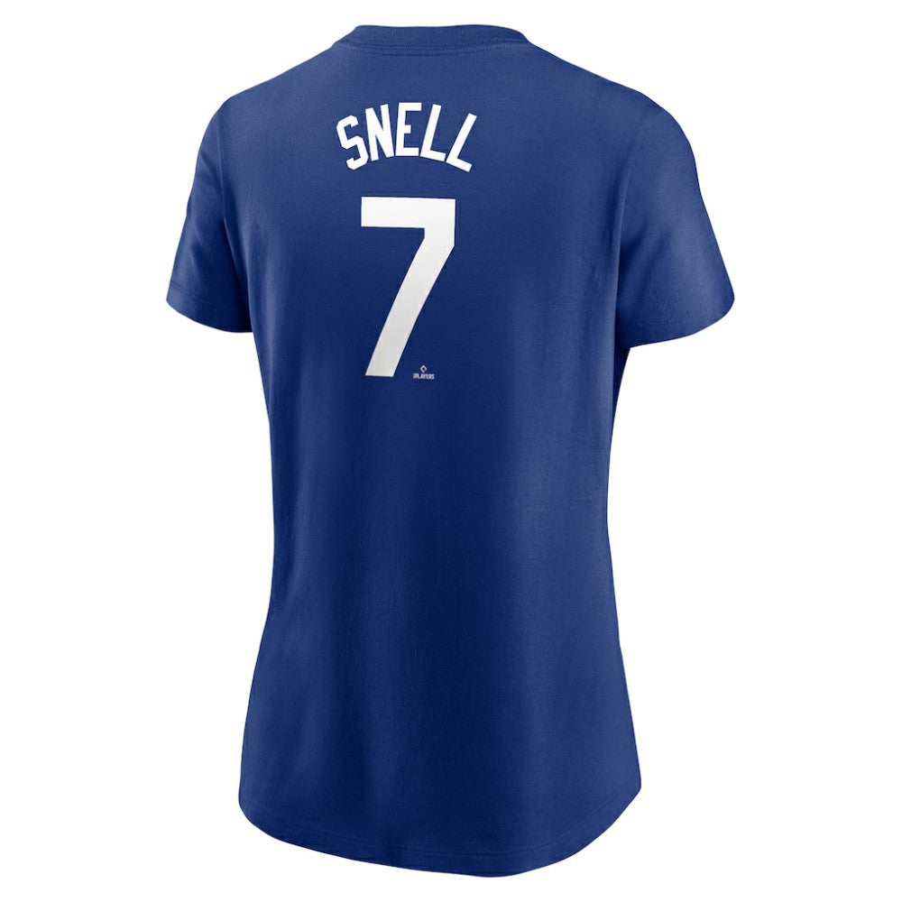 Blake Snell Los Angeles Dodgers Nike Women's Cooperstown Collection Fuse Name & Number T-Shirt On Sale