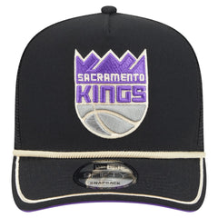 New Era - Sacramento Kings Vintage Team Rope A-Frame 9FIFTY Snapback Hat - Black
