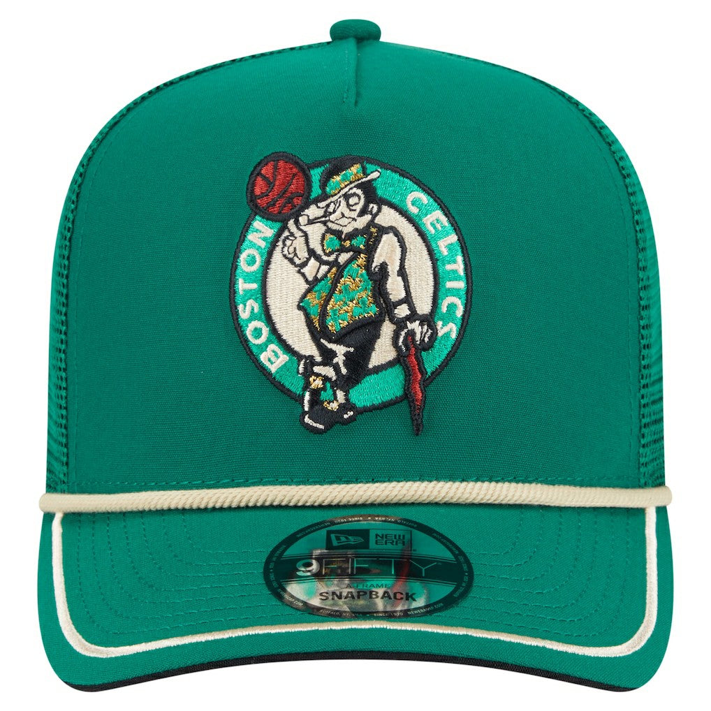 New Era - Boston Celtics Vintage Team Rope A-Frame 9FIFTY Snapback Hat - Kelly Green