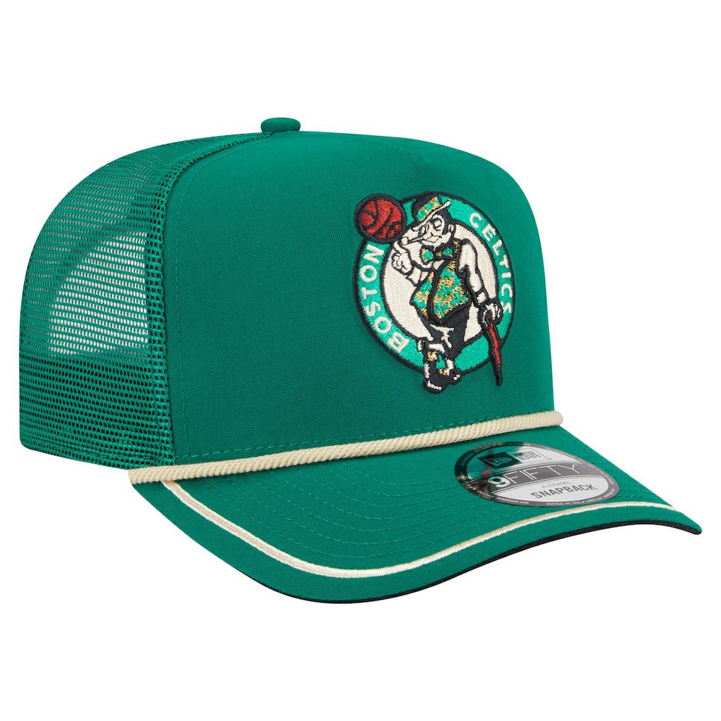 New Era - Boston Celtics Vintage Team Rope A-Frame 9FIFTY Snapback Hat - Kelly Green