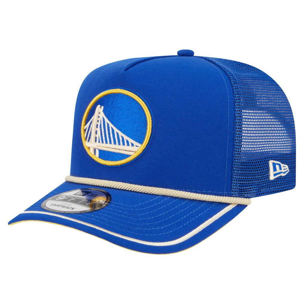 New Era - Golden State Warriors Vintage Team Rope A-Frame 9FIFTY Snapback Hat - Royal