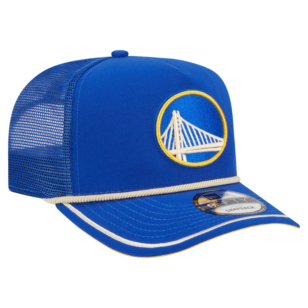 New Era - Golden State Warriors Vintage Team Rope A-Frame 9FIFTY Snapback Hat - Royal