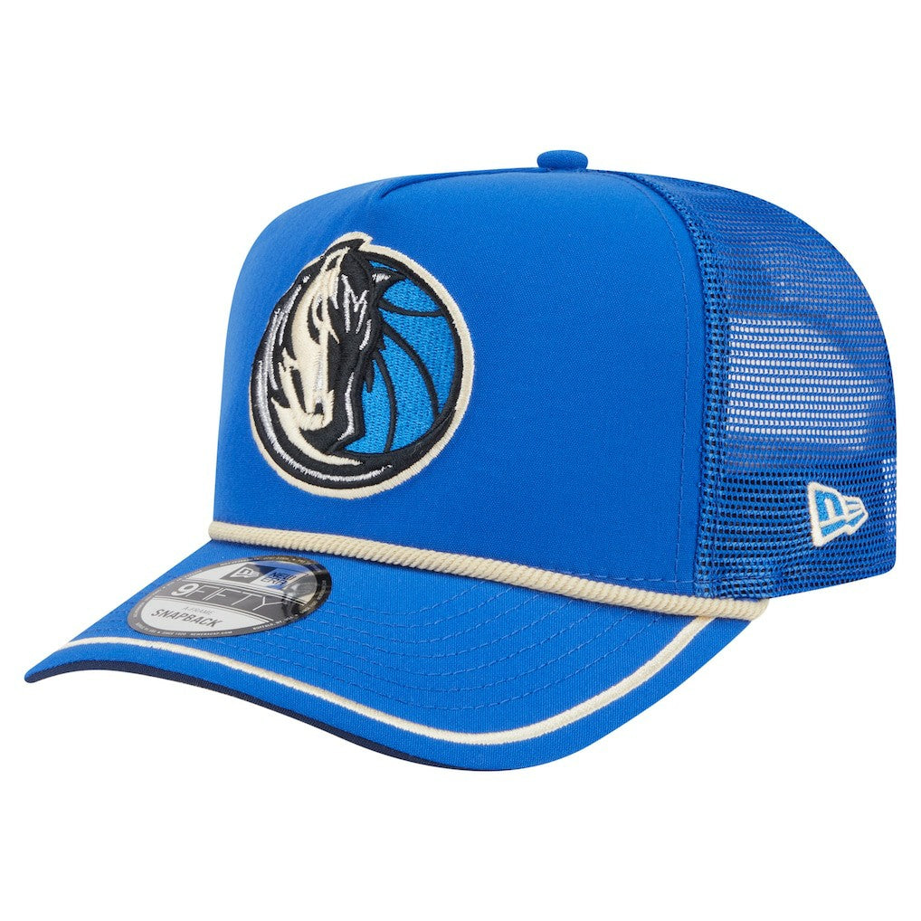 New Era - Dallas Mavericks Vintage Team Rope A-Frame 9FIFTY Snapback Hat - Blue