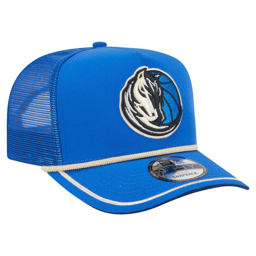 New Era - Dallas Mavericks Vintage Team Rope A-Frame 9FIFTY Snapback Hat - Blue