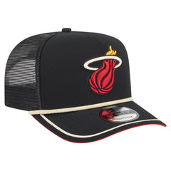 New Era - Miami Heat Vintage Team Rope A-Frame 9FIFTY Snapback Hat - Black