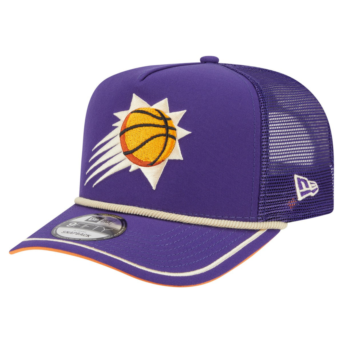 New Era - Phoenix Suns Vintage Team Rope A-Frame 9FIFTY Snapback Hat - Purple