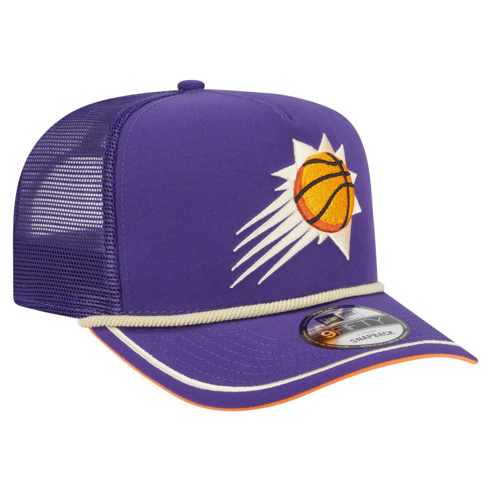 New Era - Phoenix Suns Vintage Team Rope A-Frame 9FIFTY Snapback Hat - Purple