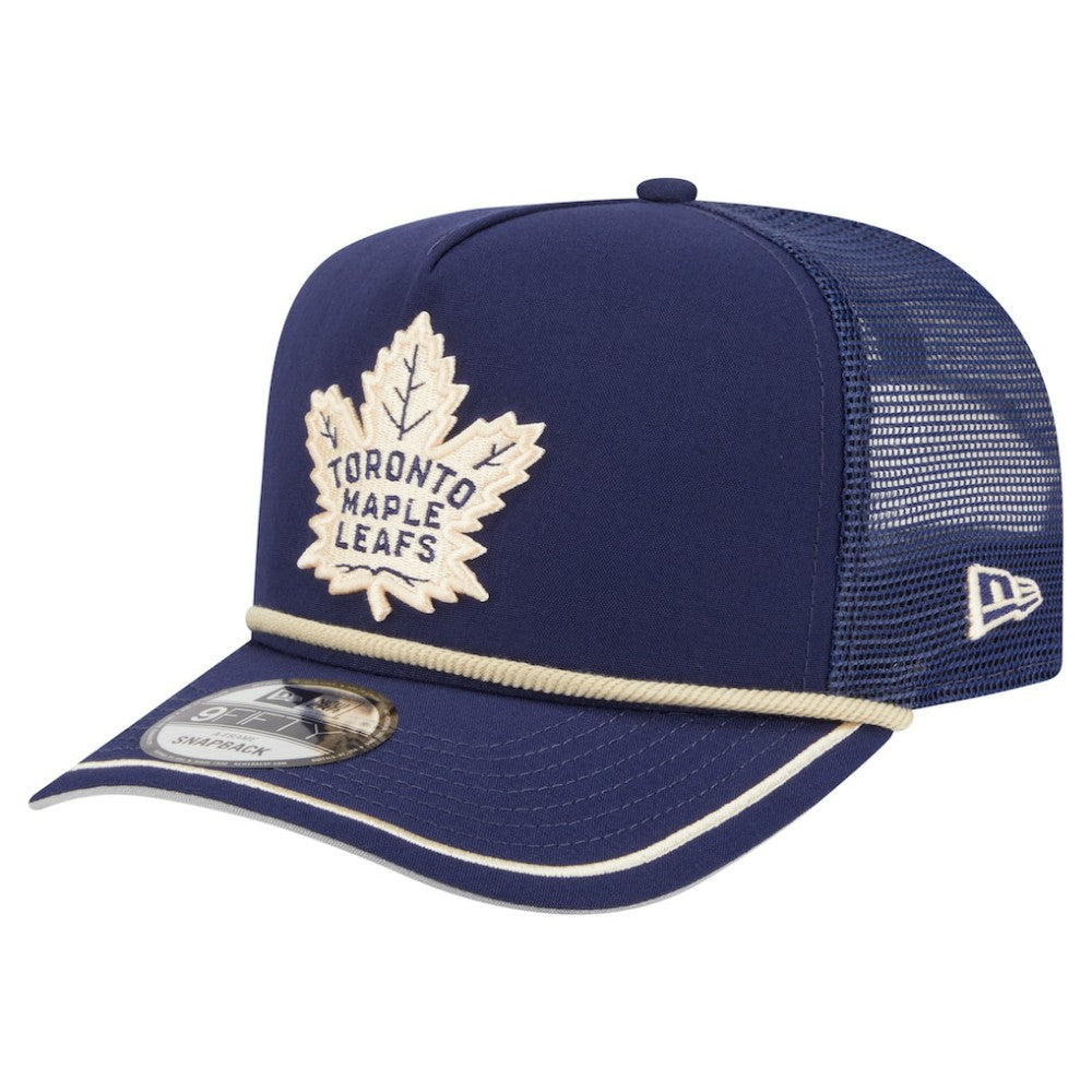 Toronto Maple Leafs - New Era Vintage Team Rope A-Frame 9FIFTY Snapback Hat Blue