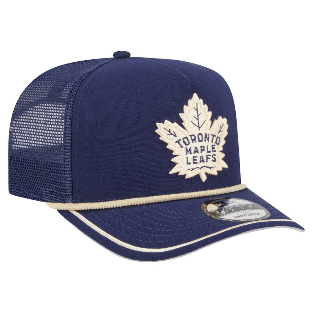 Toronto Maple Leafs - New Era Vintage Team Rope A-Frame 9FIFTY Snapback Hat Blue