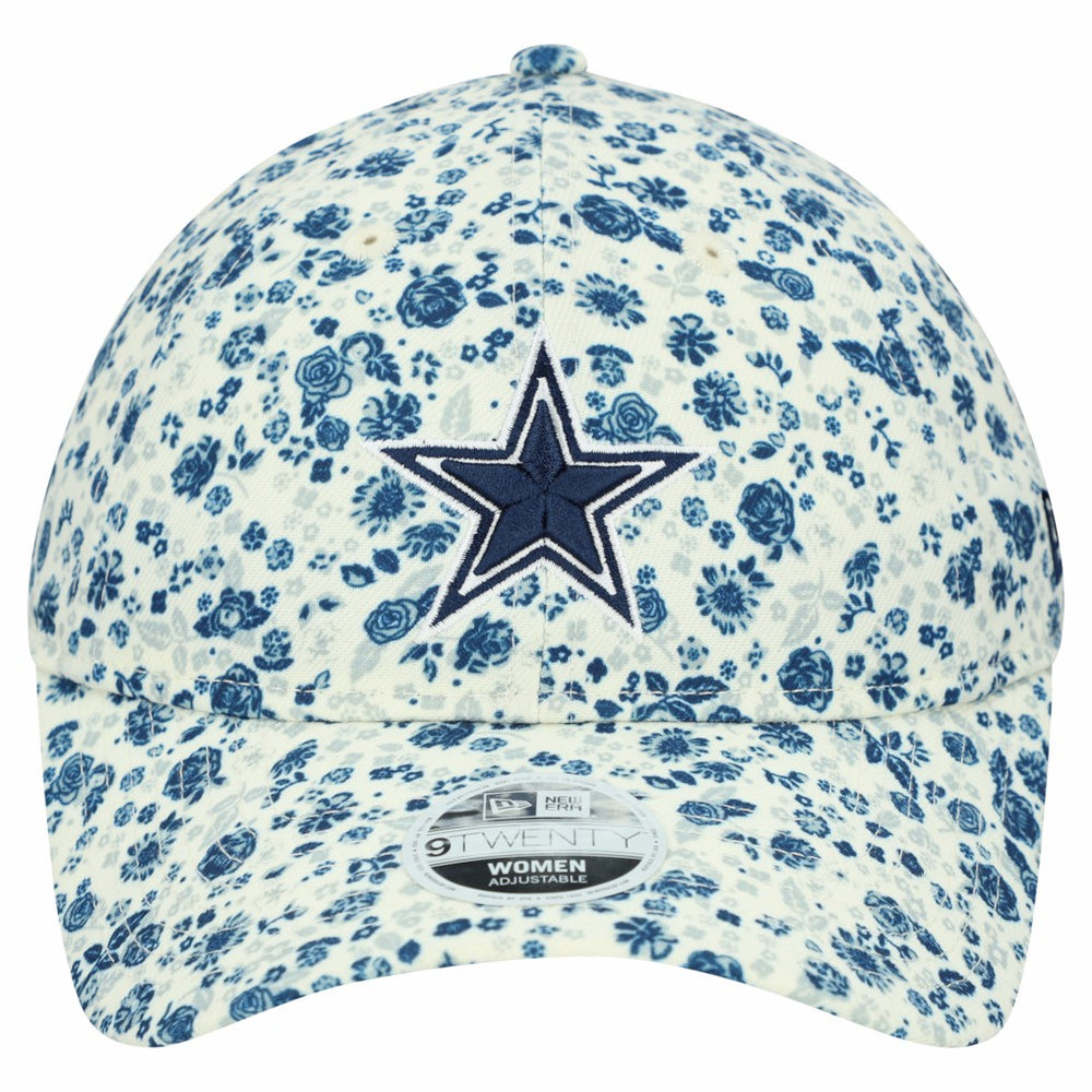 Dallas Cowboys New Era Women's Ditzy 9TWENTY Adjustable Hat Cream - NFL