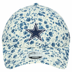 Dallas Cowboys New Era Women's Ditzy 9TWENTY Adjustable Hat Cream - NFL