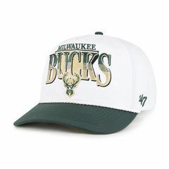 47 brand - Milwaukee Bucks '47 Tribute Two-Tone Hitch Adjustable Hat - White/Hunter Green
