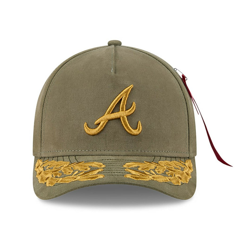 Atlanta Braves New Era x Alpha Industries A-Frame 9FORTY Adjustable Hat Clearance