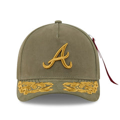 Atlanta Braves New Era x Alpha Industries A-Frame 9FORTY Adjustable Hat Clearance