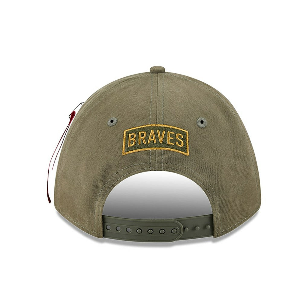 Atlanta Braves New Era x Alpha Industries A-Frame 9FORTY Adjustable Hat Clearance