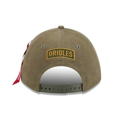 Baltimore Orioles New Era x Alpha Industries A-Frame 9FORTY Adjustable Hat Clearance