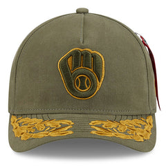 Milwaukee Brewers New Era x Alpha Industries A-Frame 9FORTY Adjustable Hat Near Me
