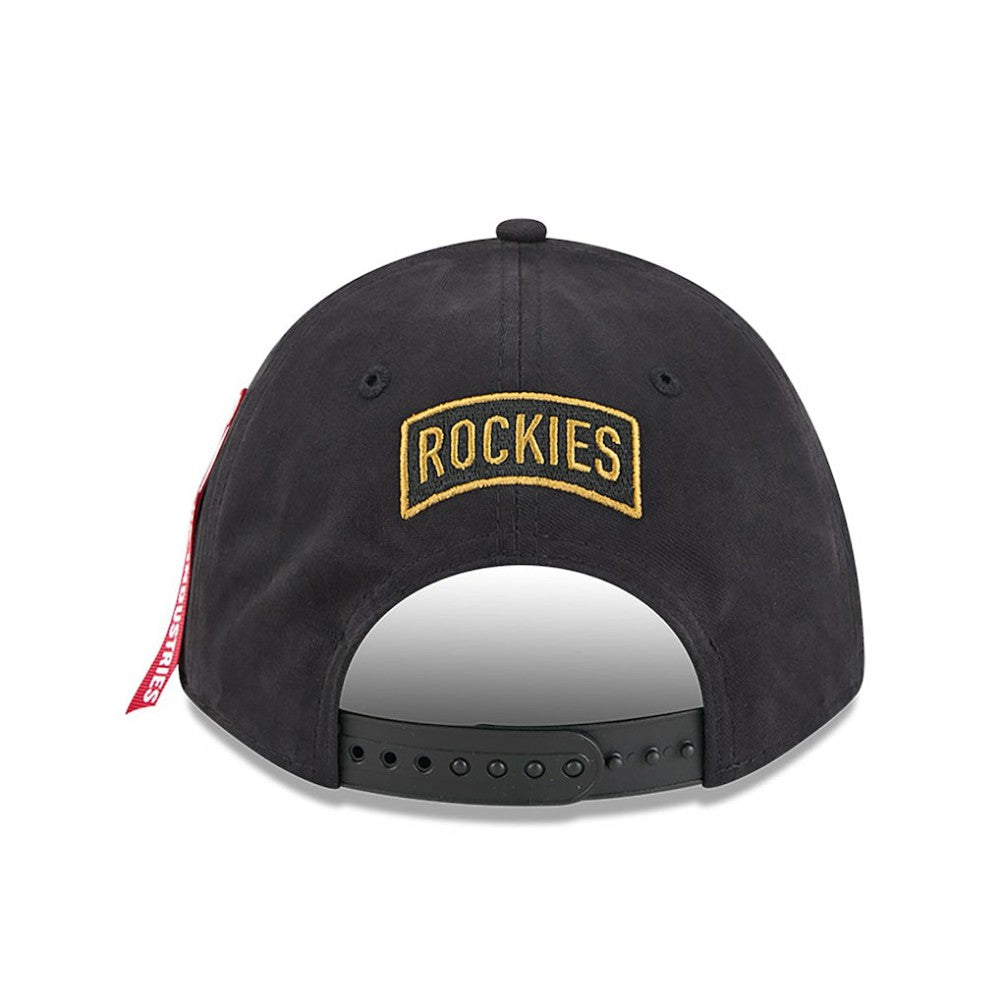 Colorado Rockies New Era x Alpha Industries A-Frame 9FORTY Adjustable Hat Near Me