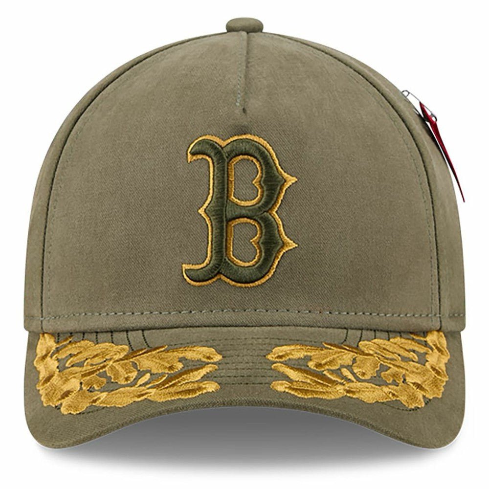 Boston Red Sox New Era x Alpha Industries A-Frame 9FORTY Adjustable Hat Lifestyle