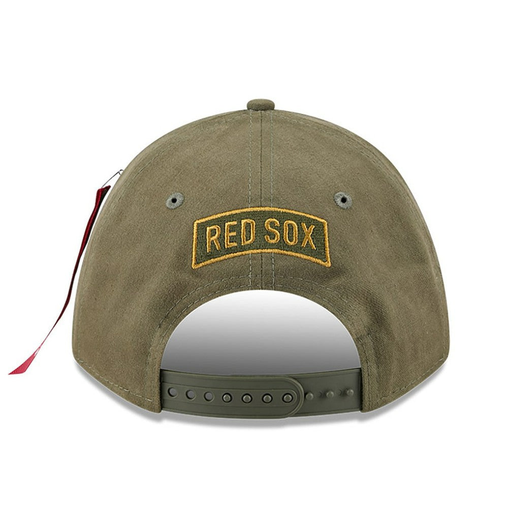 Boston Red Sox New Era x Alpha Industries A-Frame 9FORTY Adjustable Hat Lifestyle