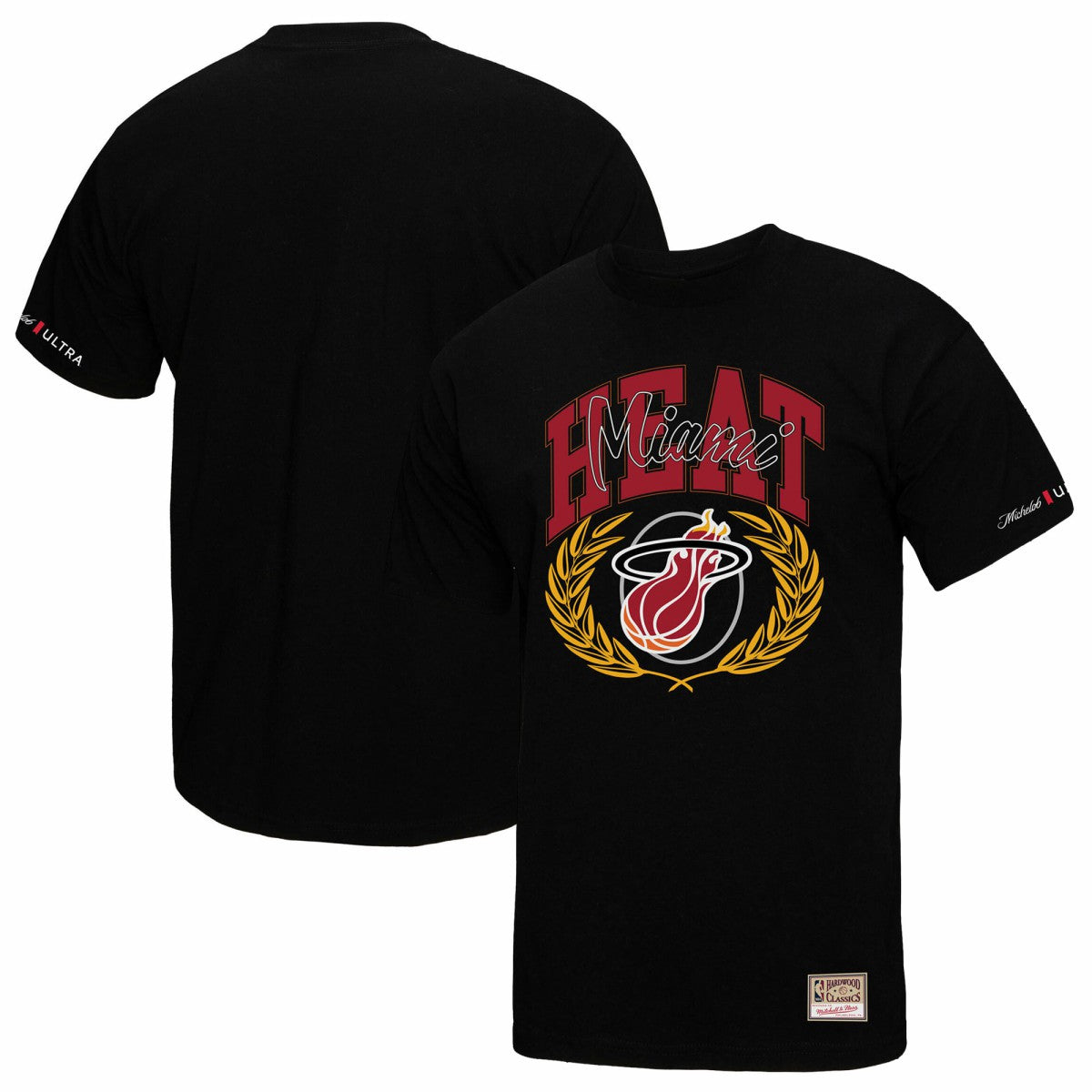 Mitchell & Ness - Miami Heat NBA x Michelob Ultra Rewind II T-Shirt - Black