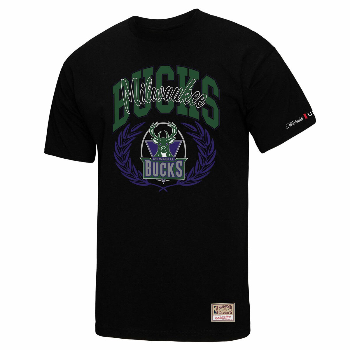Mitchell & Ness - Milwaukee Bucks NBA x Michelob Ultra Rewind II T-Shirt - Black