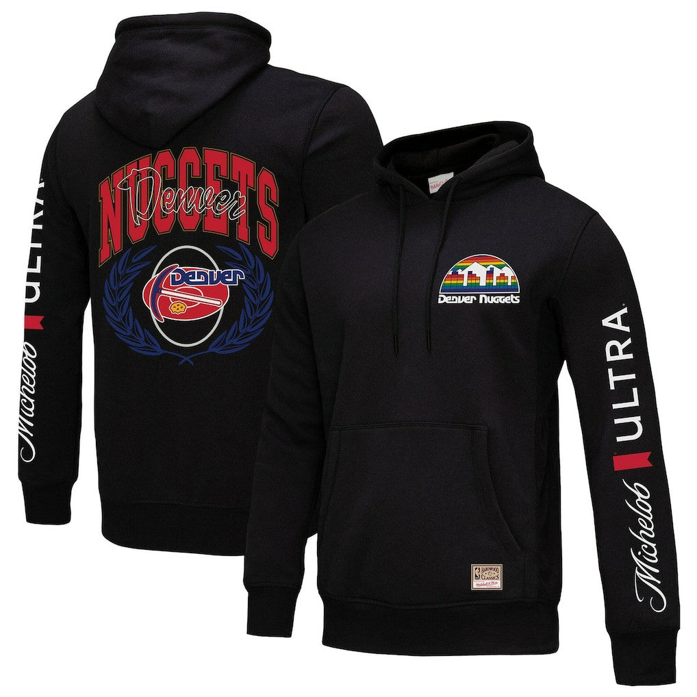 Mitchell & Ness - Denver Nuggets NBA x Michelob Ultra Swish & Sip Pullover Hoodie - Black