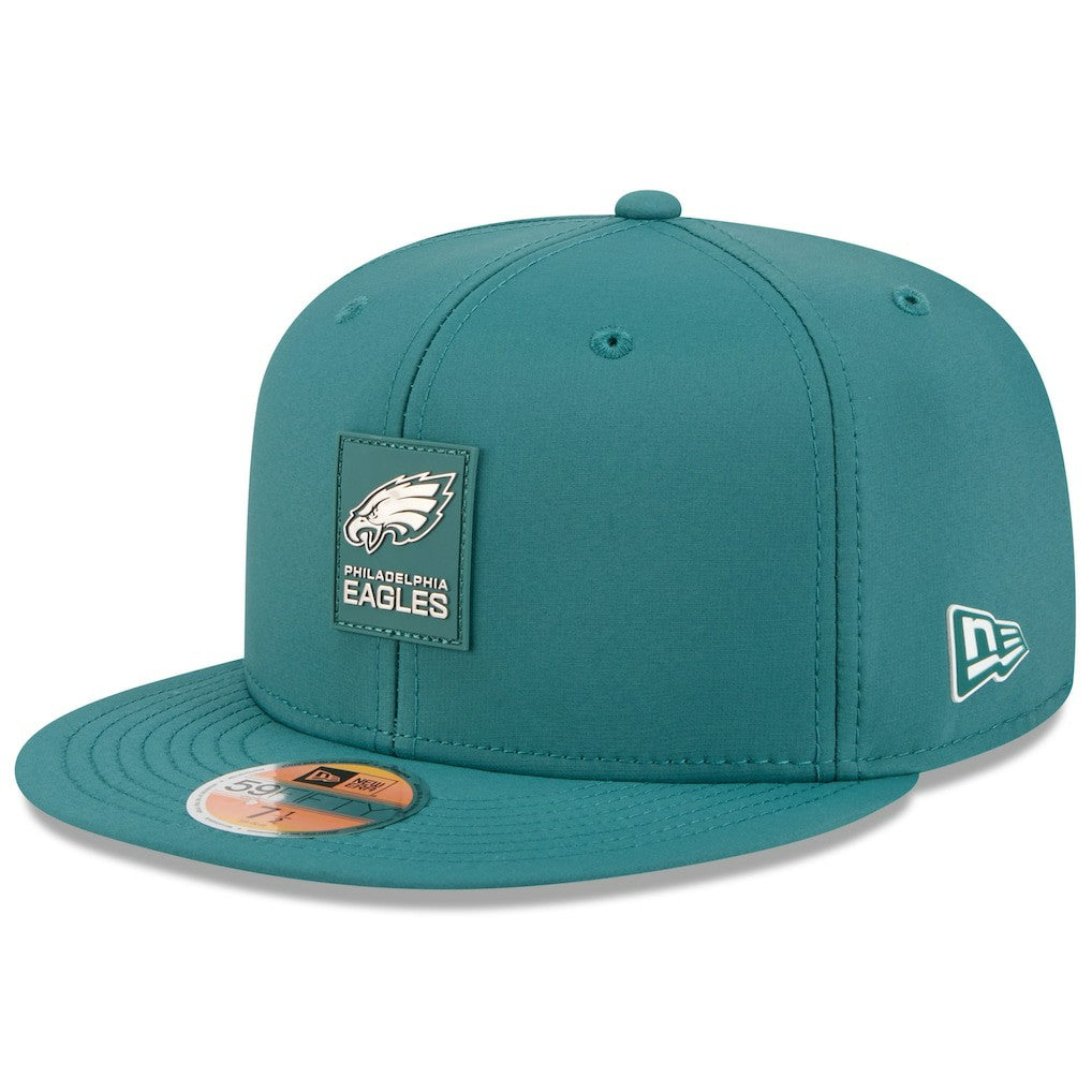 Philadelphia Eagles New Era 2025 Sideline 59FIFTY Fitted Hat Midnight Green - NFL