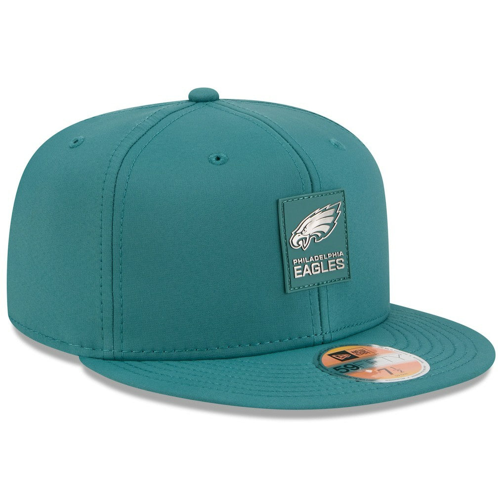 Philadelphia Eagles New Era 2025 Sideline 59FIFTY Fitted Hat Midnight Green - NFL