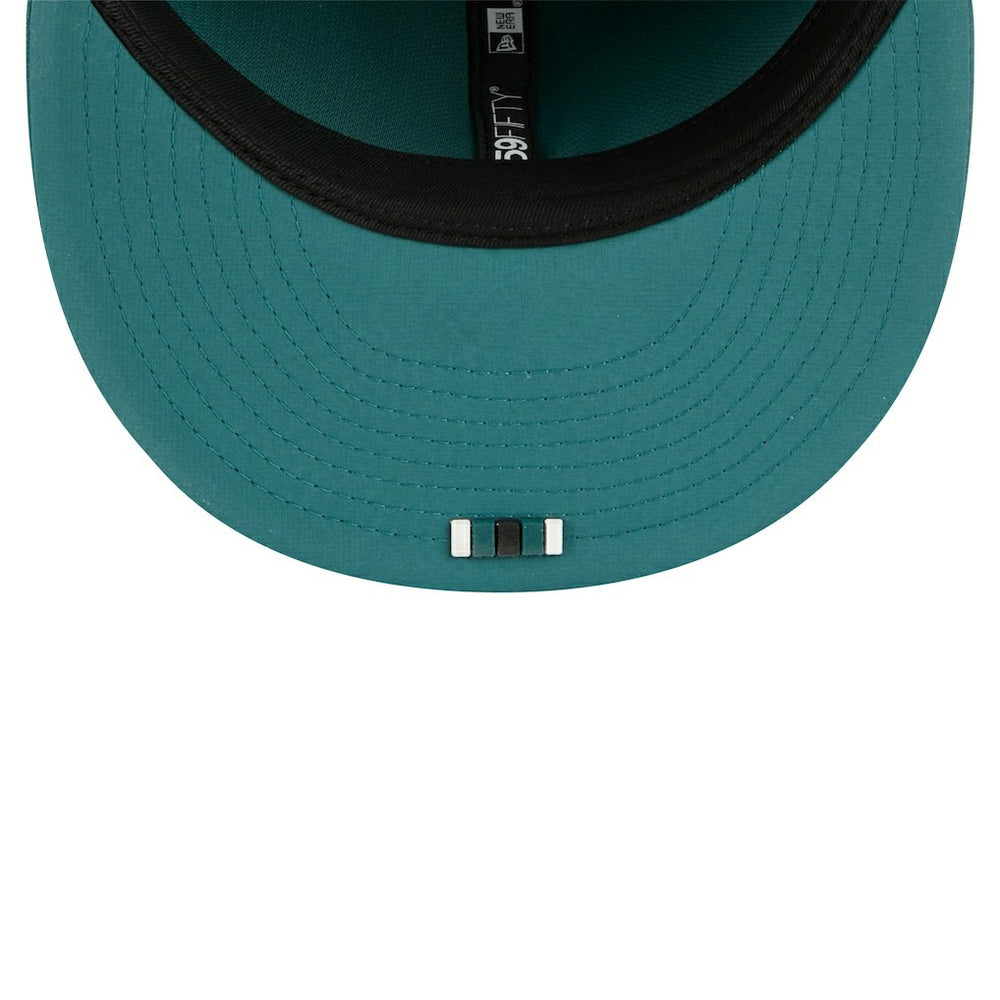 Philadelphia Eagles New Era 2025 Sideline 59FIFTY Fitted Hat Midnight Green - NFL